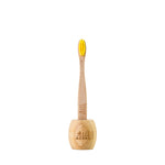 Bamboo Kids Toothbrush + Holder Set